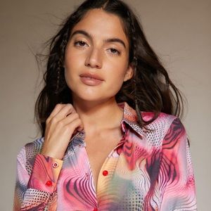 NWT Urban Outfitters Jaded London Swirl Button Down Top